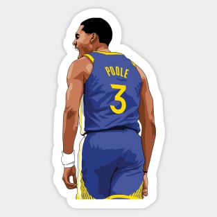 Jordan Poole Scream Above Waist Blue Qiangy Sticker